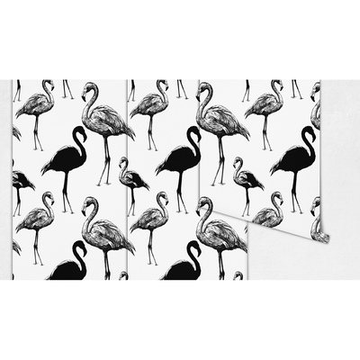 Bildtapete Unauffällige Flamingos