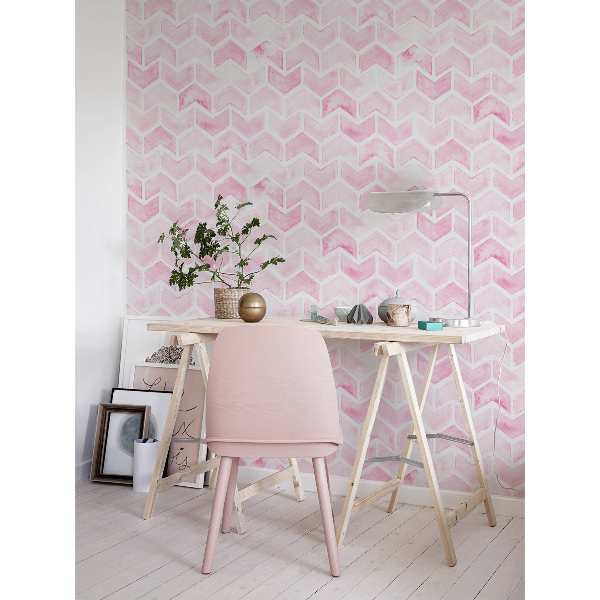 Photowall tapete Designer-Muster in Rosa