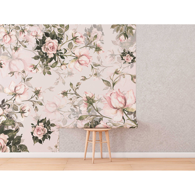 Photowall tapete Gelassenheit unter duftenden Rosen