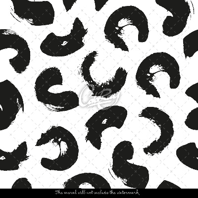 Photowall tapete Schwarz gefleckter Leopard