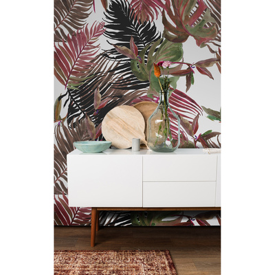 Motivtapete Bunte Monstera-Blätter