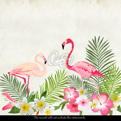 Fototapete Flamingo-Jäger