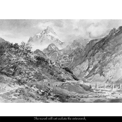 Foto tapete Die Alpen, Berge wie ein Märchen