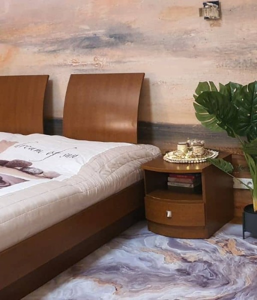 Fototapete Warme Landschaft am Morgen