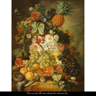 Bildtapete Reichtum an Früchten und Blumen