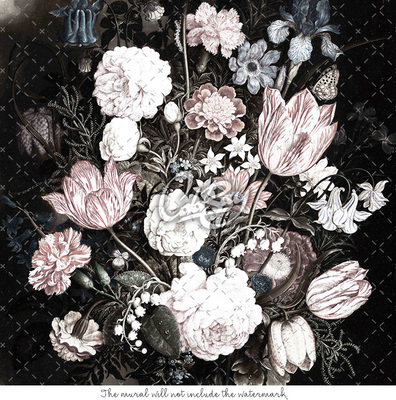 Bildtapete Vintage Blumen