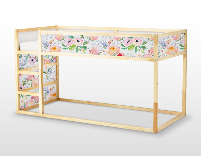 Sticker Ikea Kura Bed Verträumte Wiese