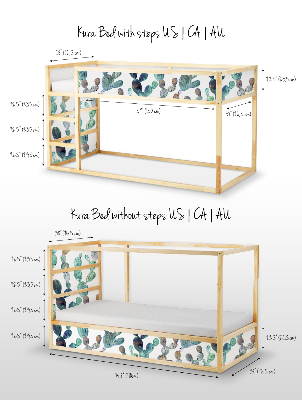Aufkleber Ikea Kura Bed Grüner Kaktus