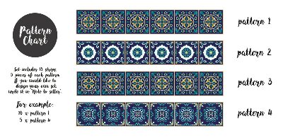 Treppenaufkleber Marokkanische Mandalas