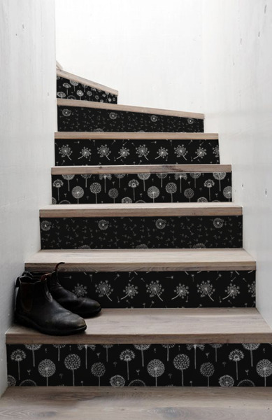 Treppenaufkleber Stilvolle aufblasbare Objekte