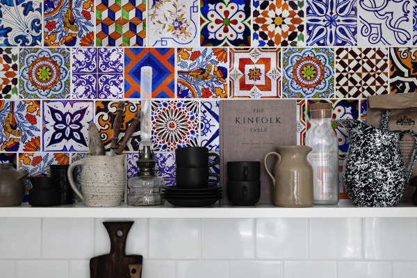 Kachel aufkleber Vielfalt der Azulejo-Muster