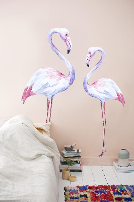 Wandsticker Weißer Flamingo