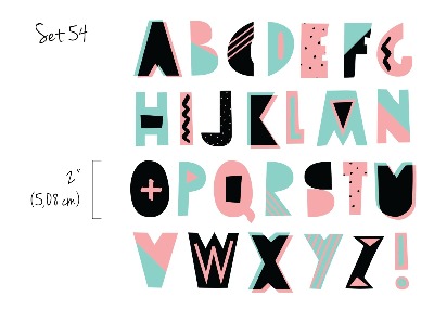 Wandsticker Alphabet