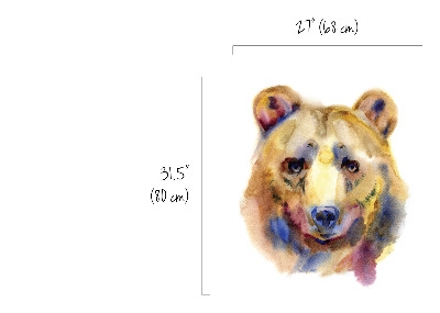 Wandsticker Porträt eines Bären
