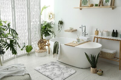 Badezimmer matte Weißer Marmor