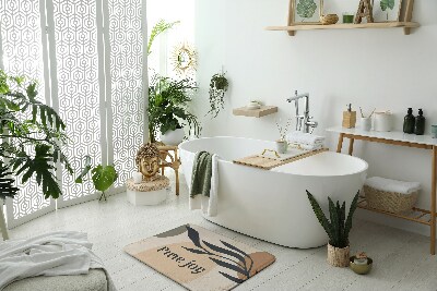 Badezimmer teppich Pflanze Blatt