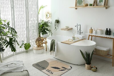 Badezimmer matte Pflanzenblatt