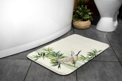 Badezimmer teppich Kranich Vogel