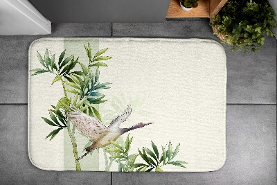 Badezimmer teppich Kranich Vogel