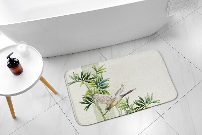 Badezimmer teppich Kranich Vogel