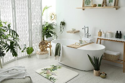 Badezimmer teppich Kranich Vogel