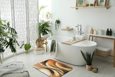 Badezimmer teppich Goldene Abstraktion