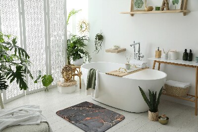 Badezimmer matte Grauer Marmor