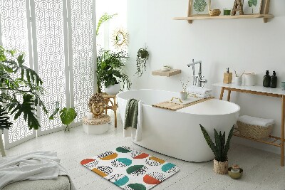 Badezimmer teppich Kreise Linien