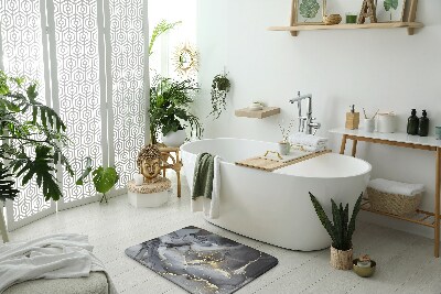 Badezimmer teppich Grauer Marmor