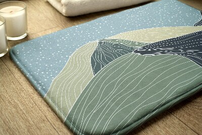Teppich für badezimmer Geometrische Landschaft