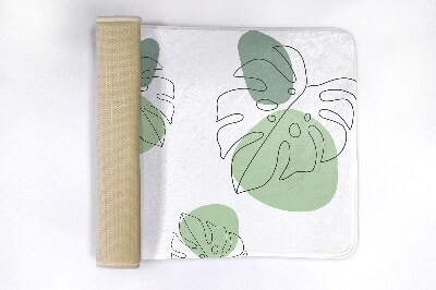 Teppich badezimmer Monstera-Blätter