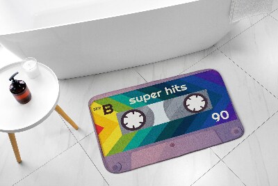 Teppich badezimmer Retro-Kassette Regenbogen