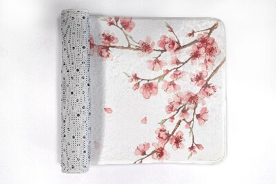 Teppich für badezimmer Japanische Blumen