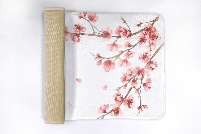 Teppich für badezimmer Japanische Blumen