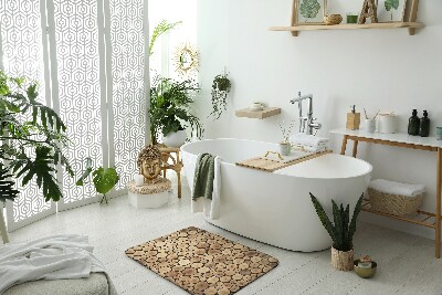 Badezimmer teppich Hölzerne Baumstämme