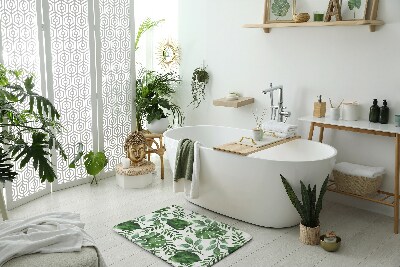 Badezimmermatte Monstera Blätter