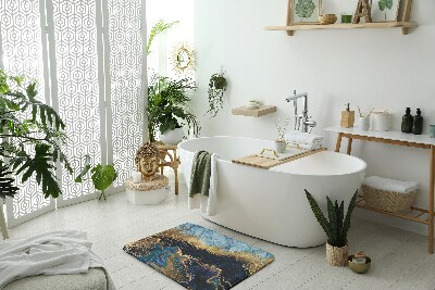 Badezimmer teppich Blauer Marmor