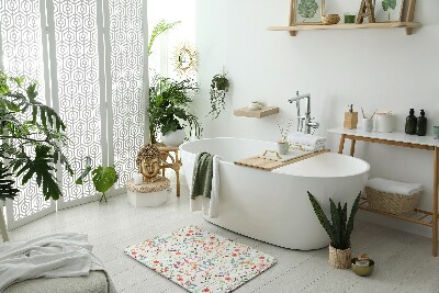 Badezimmermatte Pflanzen Blumen Muster