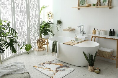 Badezimmer teppich Weißer Marmor