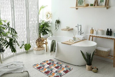 Badezimmer teppich Vögel Blumen Muster