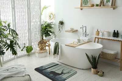 Badezimmer teppich Wald-Motiv