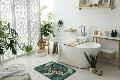 Badezimmer teppich Tropische Blätter