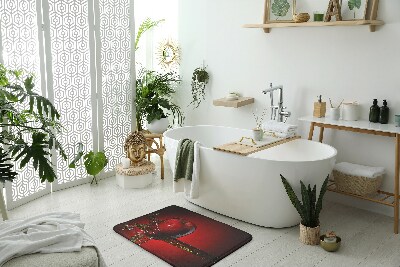 Badezimmer matte Roter Apfel