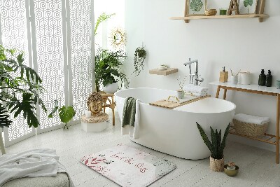 Badezimmer matte Pastell Blumen