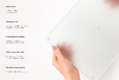 Hexagonales Glasschneidebrett Halbtransparent