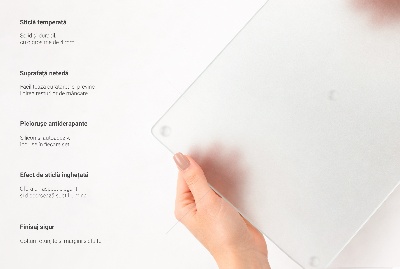 Rechteckiges Schneidebrett Semitransparent