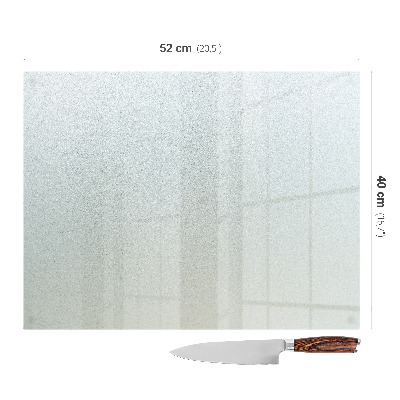 Rechteckiges Schneidebrett Semitransparent