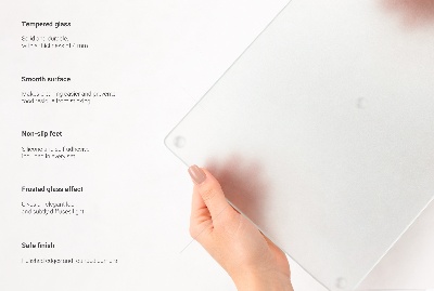 Glasschneidebrett Rund Halbtransparent