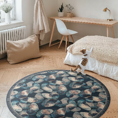 Runder vinyl teppich läufer Schmetterlinge schöne Insekten