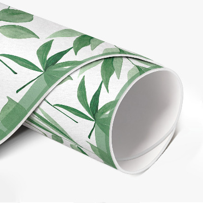 Runder teppich pvc Aquarellierte Blütenblätter in zartem Stil